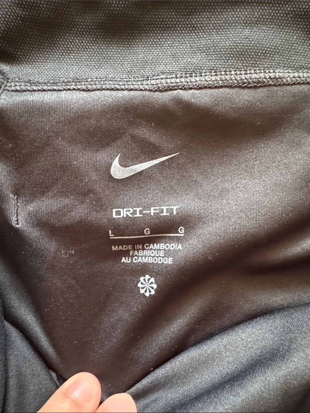 Nike Black Running Shorts with White Swoosh